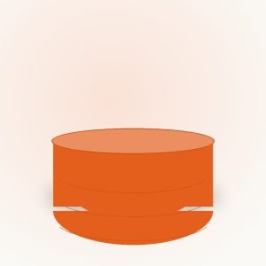 لگن حمام بزرگ رنگی طرح‌دار
